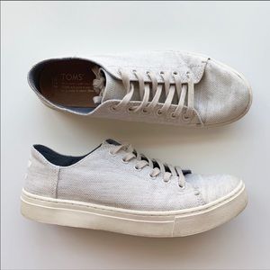 Cream linen Toms